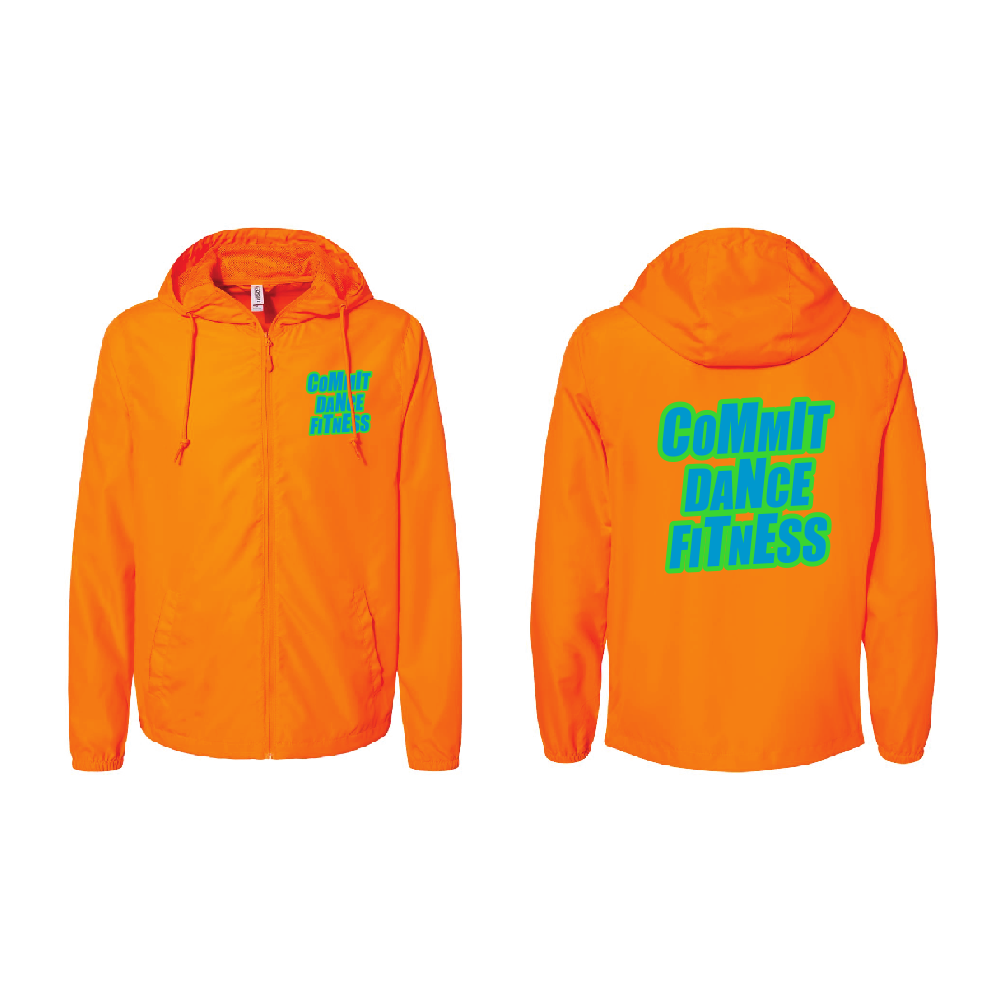 COMMIT Neon Windbreaker Full-Zip Jacket