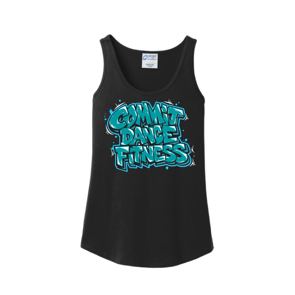 Womens COMMIT Graffiti Tank