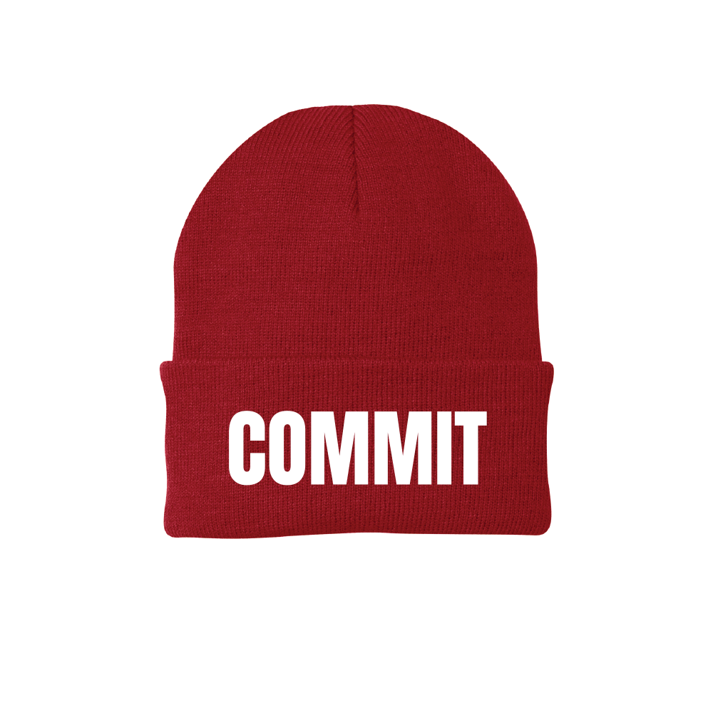 COMMIT Red Beanie