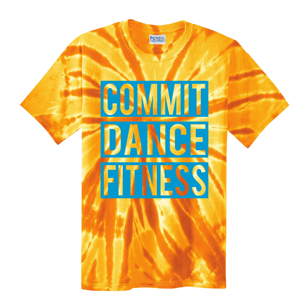 COMMIT Orange Tie-Dye Tee