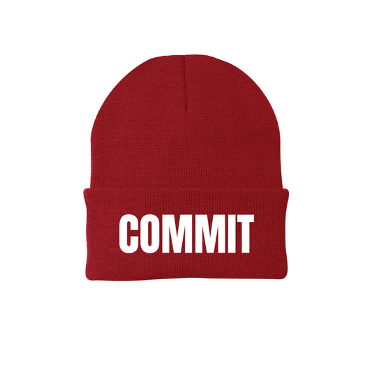 COMMIT Red Beanie