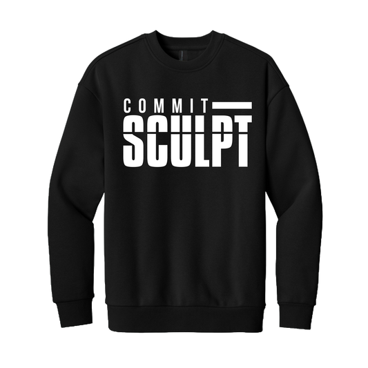 Sculpt Fleece Crew Neck (white logo)
