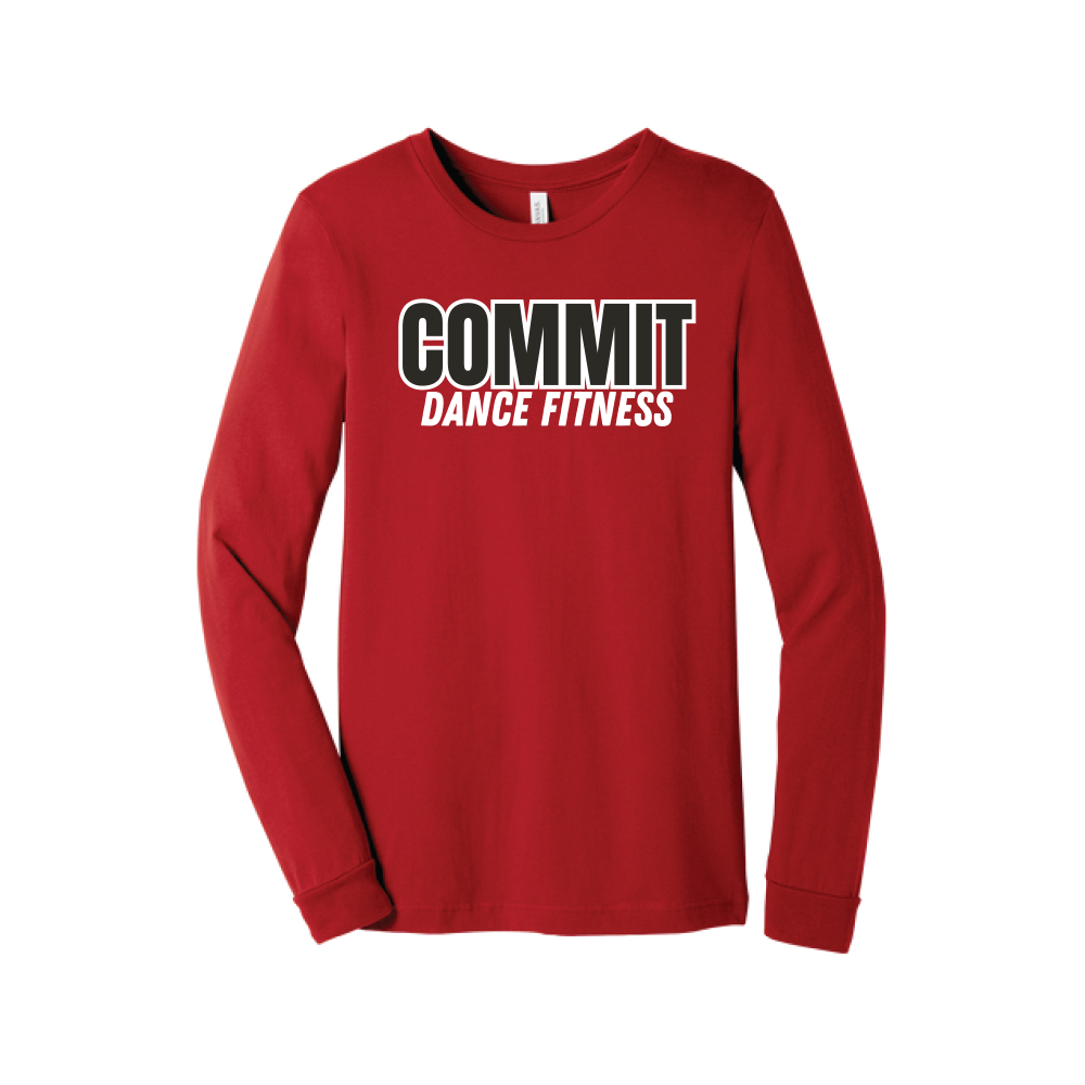 Red Impact Long Sleeve Tee