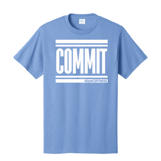 COMMIT Bars Tee -Carolina Blue